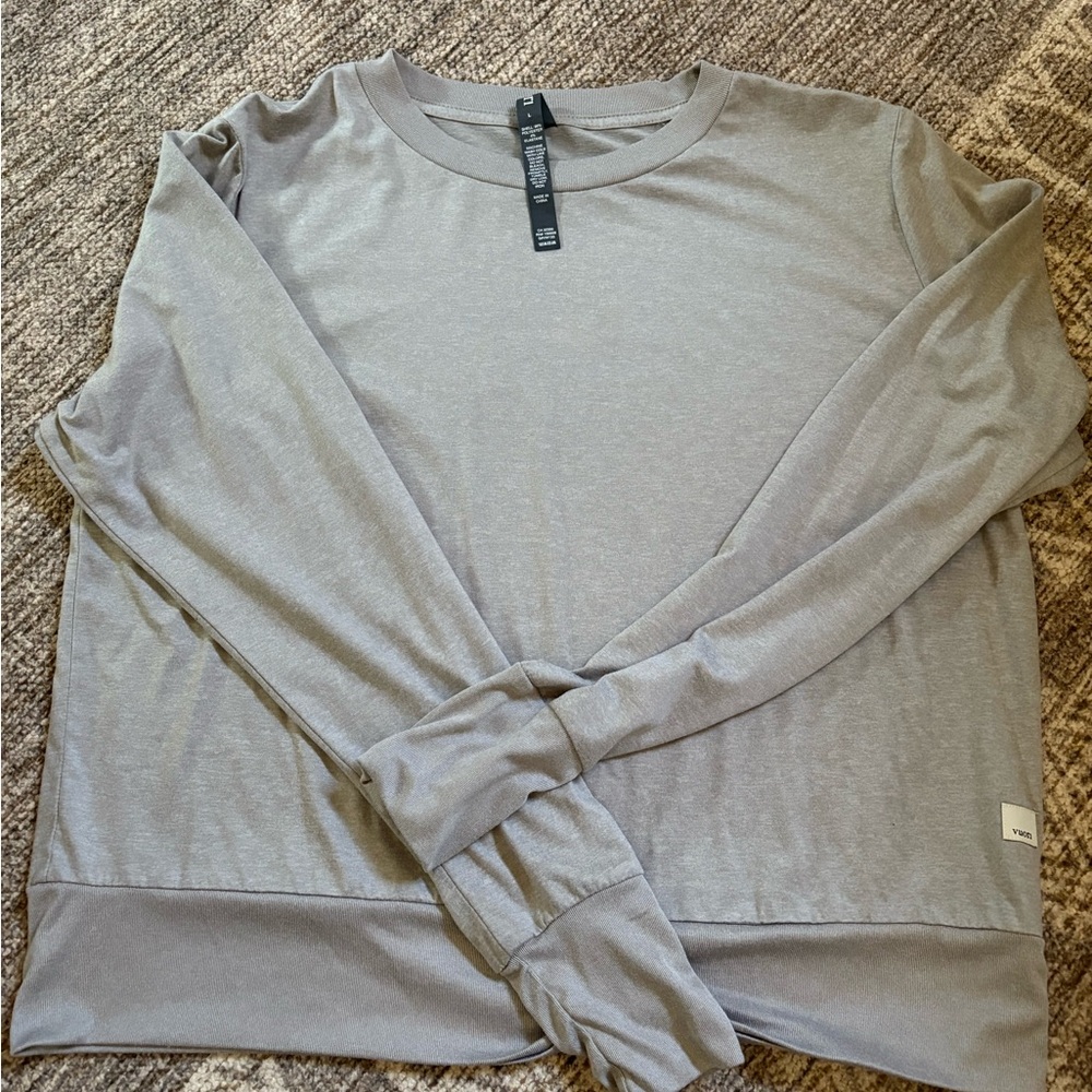 Vuori Daydream Crew Women’s Performance Top Light Heather Gray